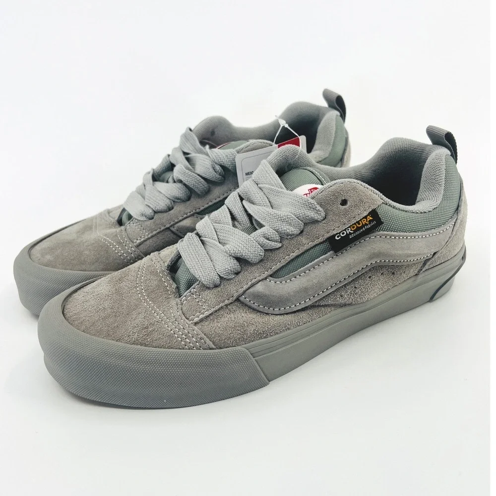 Vans Knu Skool Mens 7.5/ Womens 9 Grey Cordura Water Repellent Suede Skate Shoes